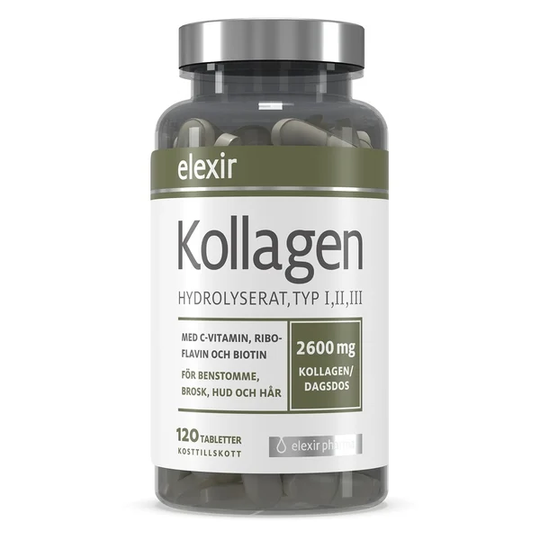 Elexir Pharma Kollagen Hydrolyserat 120 tabletter