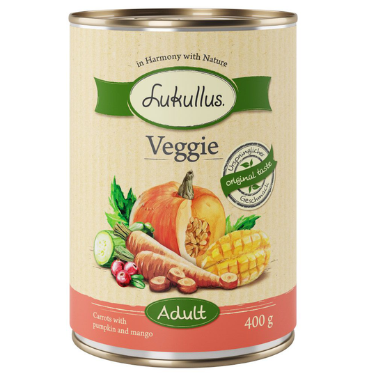 10 + 2 på köpet! Lukullus Naturkost Veggie 12 x 400 g - 12 x 400 g