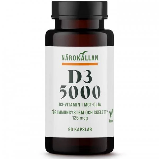 Närokällan D3 5000 Vegan 90 kapslar