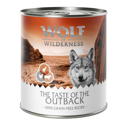 Ekonomipack: Wolf of Wilderness The Taste Of 12 x 800 g The Taste Of Outback