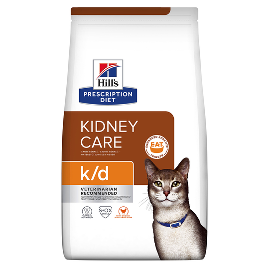 Hill's Prescription Diet k/d Kidney Care Chicken kattfoder - Ekonomipack: 2 x 8 kg