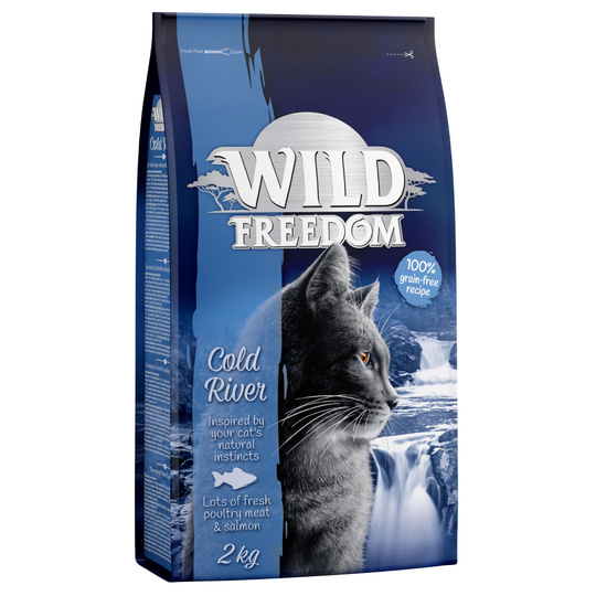 Ekonomipack: 3 x 2 kg Wild Freedom torrfoder - Cold River - Salmon