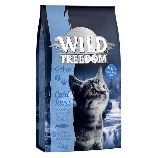 Wild Freedom Kitten "Cold River" - Salmon - Ekonomipack: 3 x 2 kg