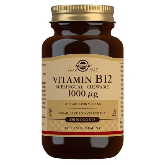 Solgar Vitamin B12 Sublingual 1000 mcg 250 tuggtabletter