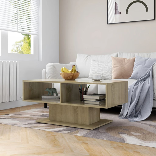 vidaXL Soffbord sonoma-ek 103,5x50x44,5 cm spånskiva