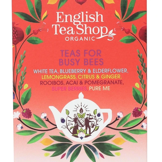 English Tea Shop Teas for Busy Bees 5 olika smaker 34 g