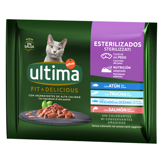Ekonomipack: Ultima Cat Sterilized 96 x 85 g - Fiskurval
