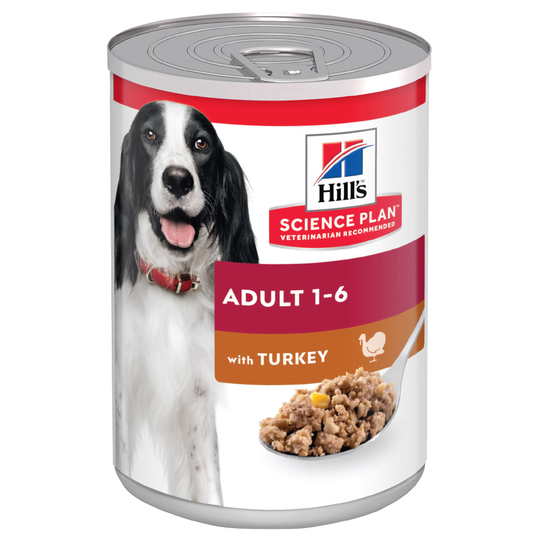 9 + 3 på köpet! 12 x 370 g Hill's Science Plan våtfoder - Adult Turkey