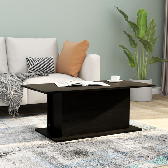 vidaXL Soffbord svart 102x55,5x40 cm spånskiva