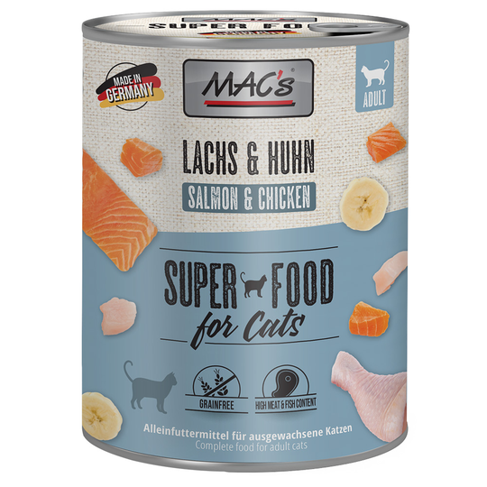 MAC's Cat kattfoder 6 x 800 g - Lax & kyckling