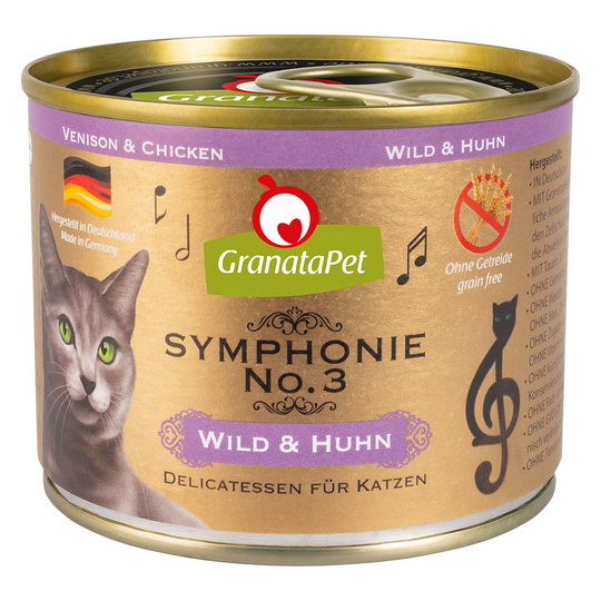 Ekonomipack: 24 x 200 g GranataPet Symphonie - Vilt & kyckling