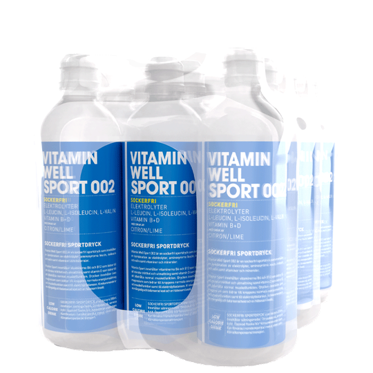 12 x Vitamin Well Sport 002, 500ml, Citron/Lime