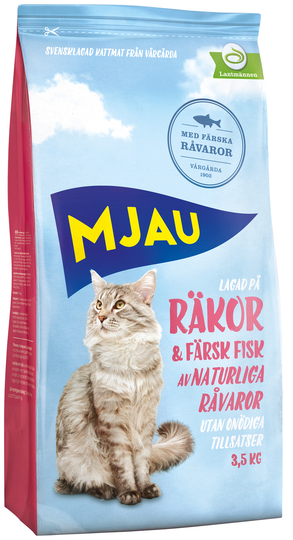 Mjau Torrfoder med räkor 3,5kg