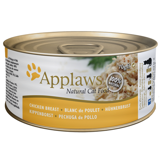 Ekonomipack: Applaws kattmat i buljong 24 x 70 g - Blandpack: kyckling & tonfisk