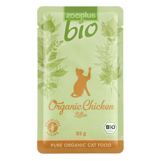 zooplus Bio Kitten 6 x 85 g - Eko-kyckling