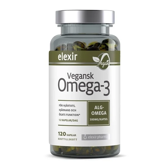 Elexir Pharma Vegansk Omega-3 120 kapslar