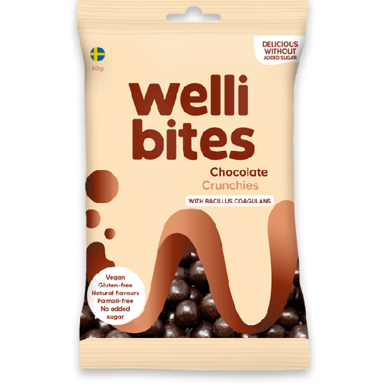 Wellibites Chocolate Crunchies 50 g