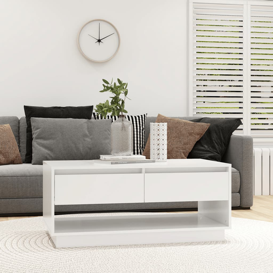 vidaXL Soffbord vit 102,5x55x44 cm spånskiva