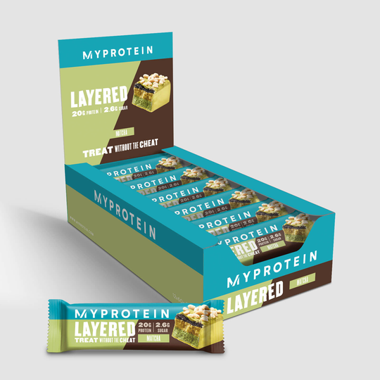6 Layer Protein Bar - 12 x 60g - Matcha