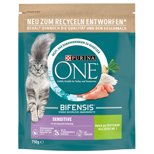 Purina ONE Sensitive Ekonomipack: 2 x 750 g