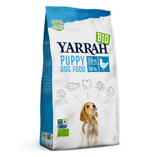 Yarrah Organic Puppy - Ekonomipack: 4 x 2 kg