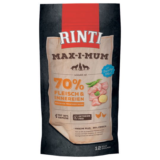 RINTI Max-i-mum Kyckling - Ekonomipack: 2 x 12 kg