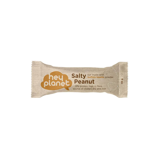 Hey planet Insektproteinbar Saltade Jordnötter, 45g