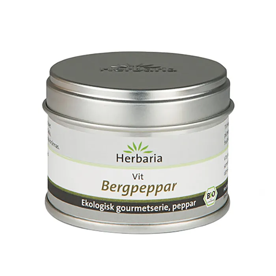 Herbaria Vit bergpeppar, 30g ekologisk