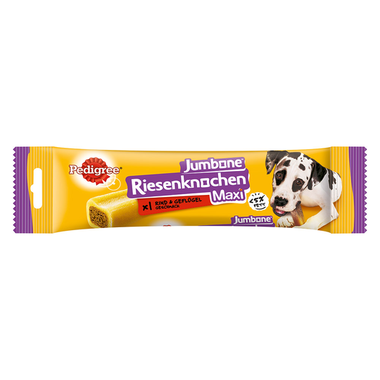 Pedigree Jumbone Riesenknochen Maxi - Nötkött 12 x 180 g (12 x 1 st)