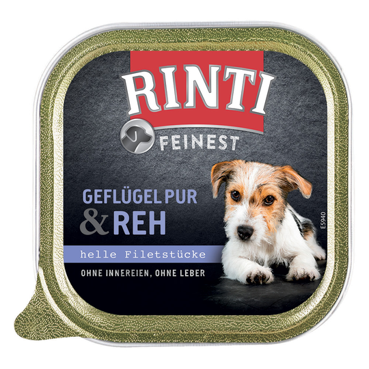 Ekonomipack: RINTI Finest 44 x 150 g - Fjäderfä & ren