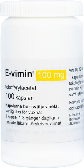 E-vimin® Kapsel, mjuk 100mg Burk, 100mjuka kapslar