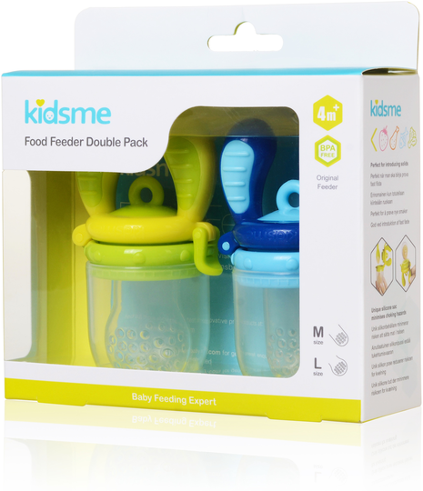 Kidsme Food Feeder (4m+ & 6m+) Aquamarine/Lime