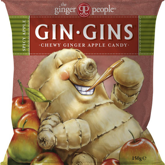 The Ginger People Gin Gins Mjuk Ingefärsgodis Äpple 150 g