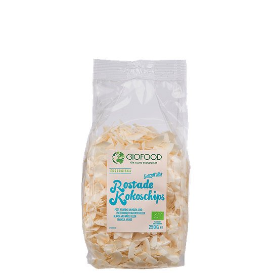 Rostade kokoschips, 250 g