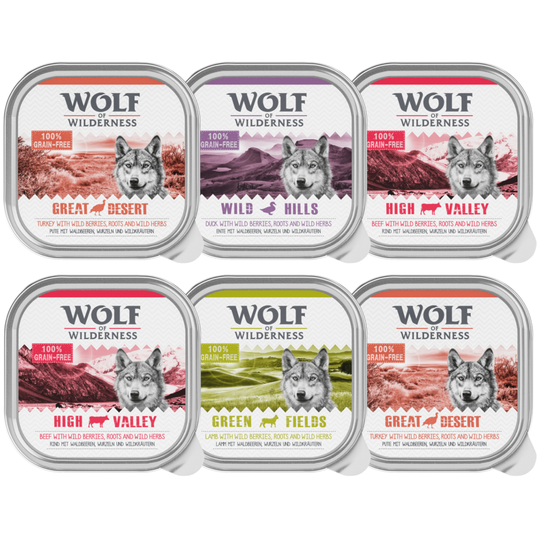 Wolf of Wilderness Adult 6 x 300 g - Blandpack