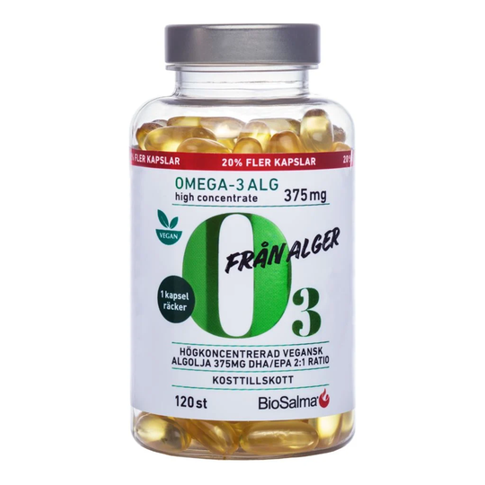 BioSalma Omega-3 Alg 375mg DHA/EPA 120 kapslar