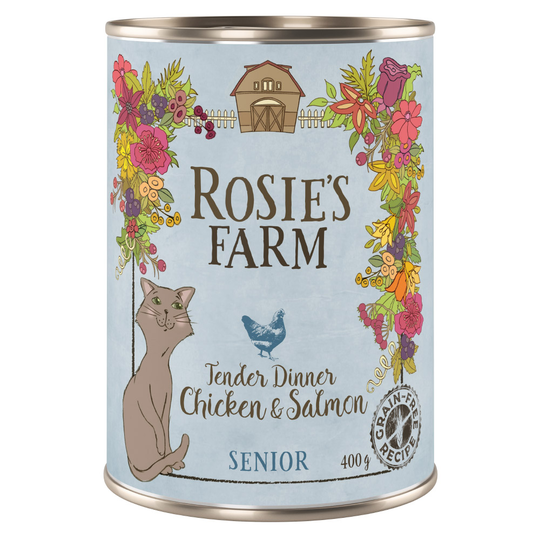 Rosie's Farm våtfoder 6 x 400 g till sparpris! - Senior