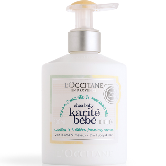 L'Occitane Shea Baby Cuddles & Bubbles Foaming Cream 300 ml