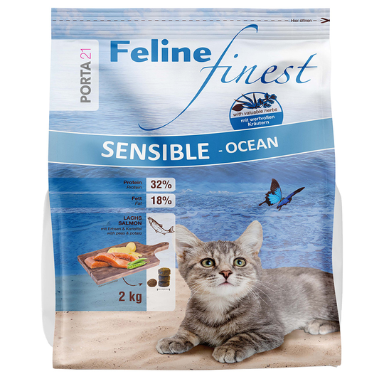Porta 21 Feline Finest Sensible Ocean - Ekonomipack: 2 x 2 kg