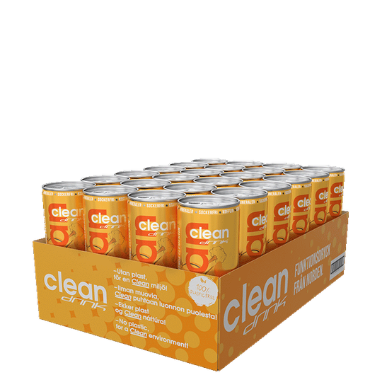24 x Clean Drink, 330 ml, Citrus Clementin