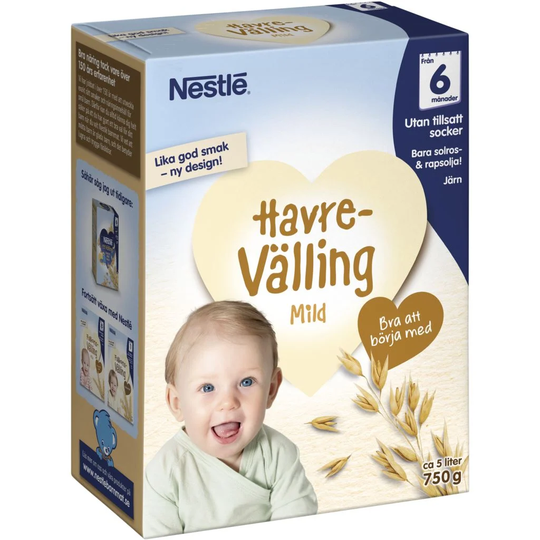 Nestlé God natt mild havrevälling 6 månader 750 g