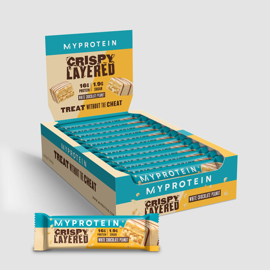 Crispy Layered Bar - White Chocolate Peanut