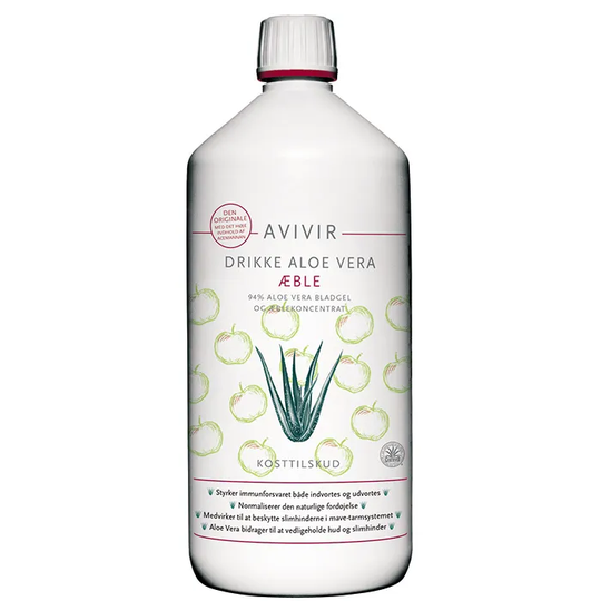 Avivir Aloe Vera Juice Äpple, 1000ml
