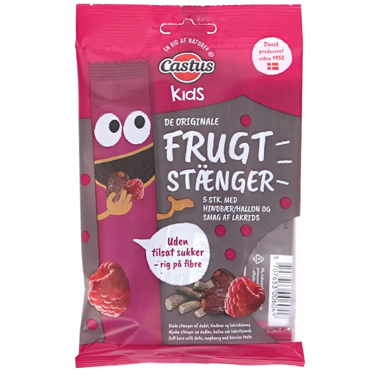 Castus 3 x Fruktstänger Lakrits & Hallon
