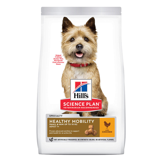 Ekonomipack: 2 x Hill's Science Plan hundfoder - 1+ Healthy Mobility Small & Mini Chicken (2 x 6 kg)