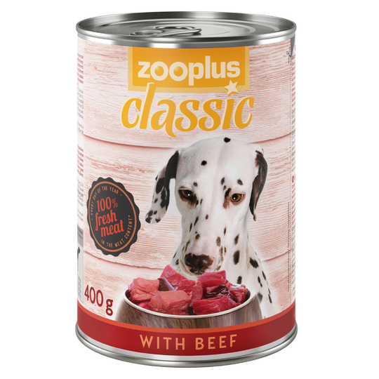 Ekonomipack: zooplus Classic 12 x 400 g - Nötkött