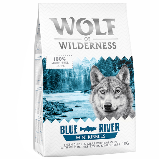 Wolf of Wilderness Mini Blue River - Salmon 5 x 1 kg