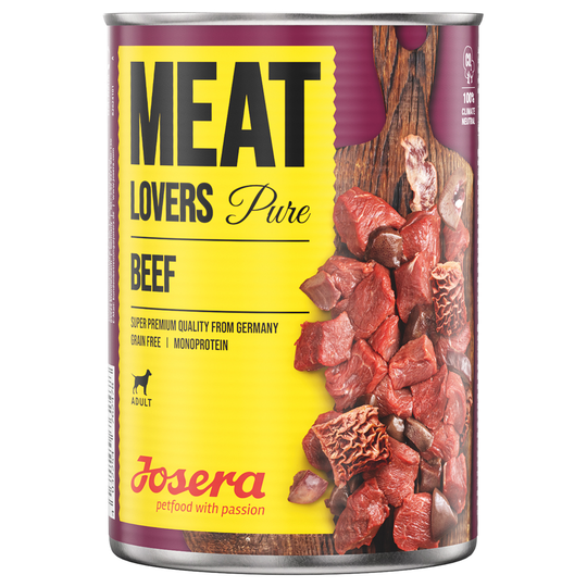 Ekonomipack: Josera Meatlovers Pure 12 x 800 g - Nötkött