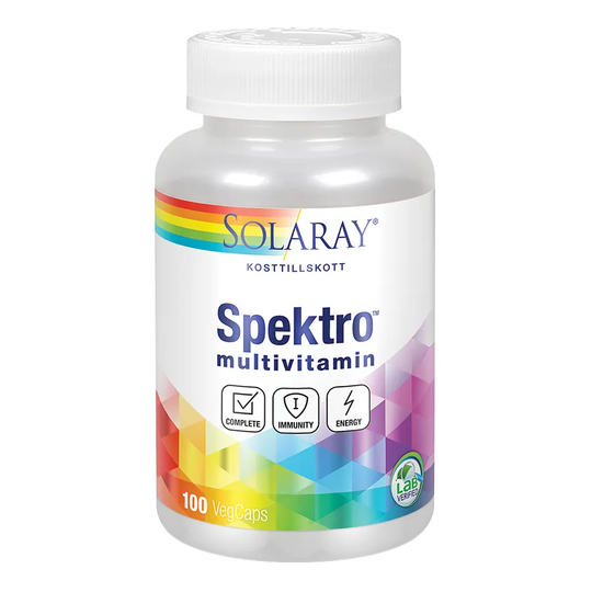 Solaray Spektro Multivitamin med järn, 100 kapslar