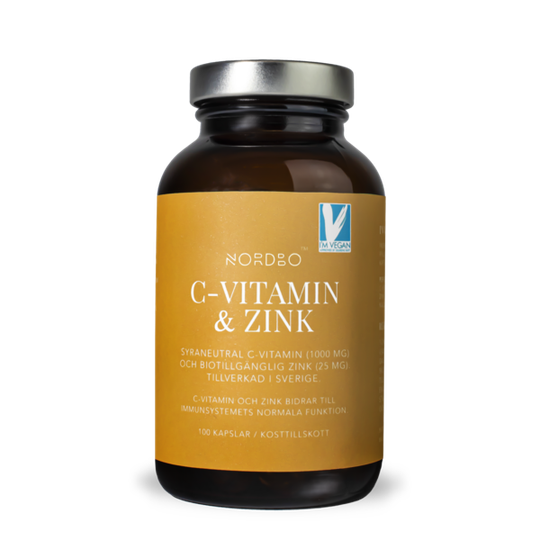 Nordbo C-vitamin & Zink 100 kapslar